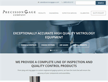 Tablet Screenshot of precisiongageco.com